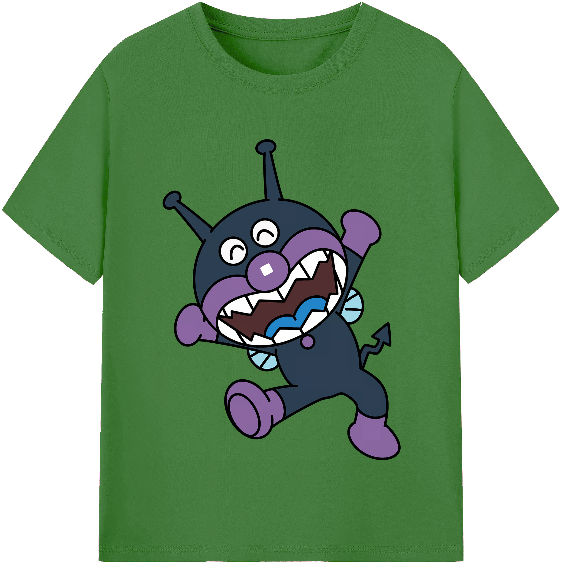 （画像用） アンパンマン Anpanman レディースカジュアルプリントTシャツ（綿100％）